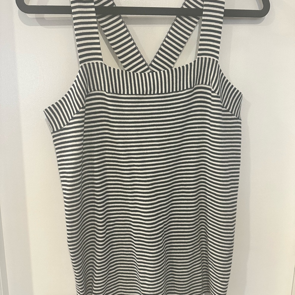 Loft striped sweater tank top